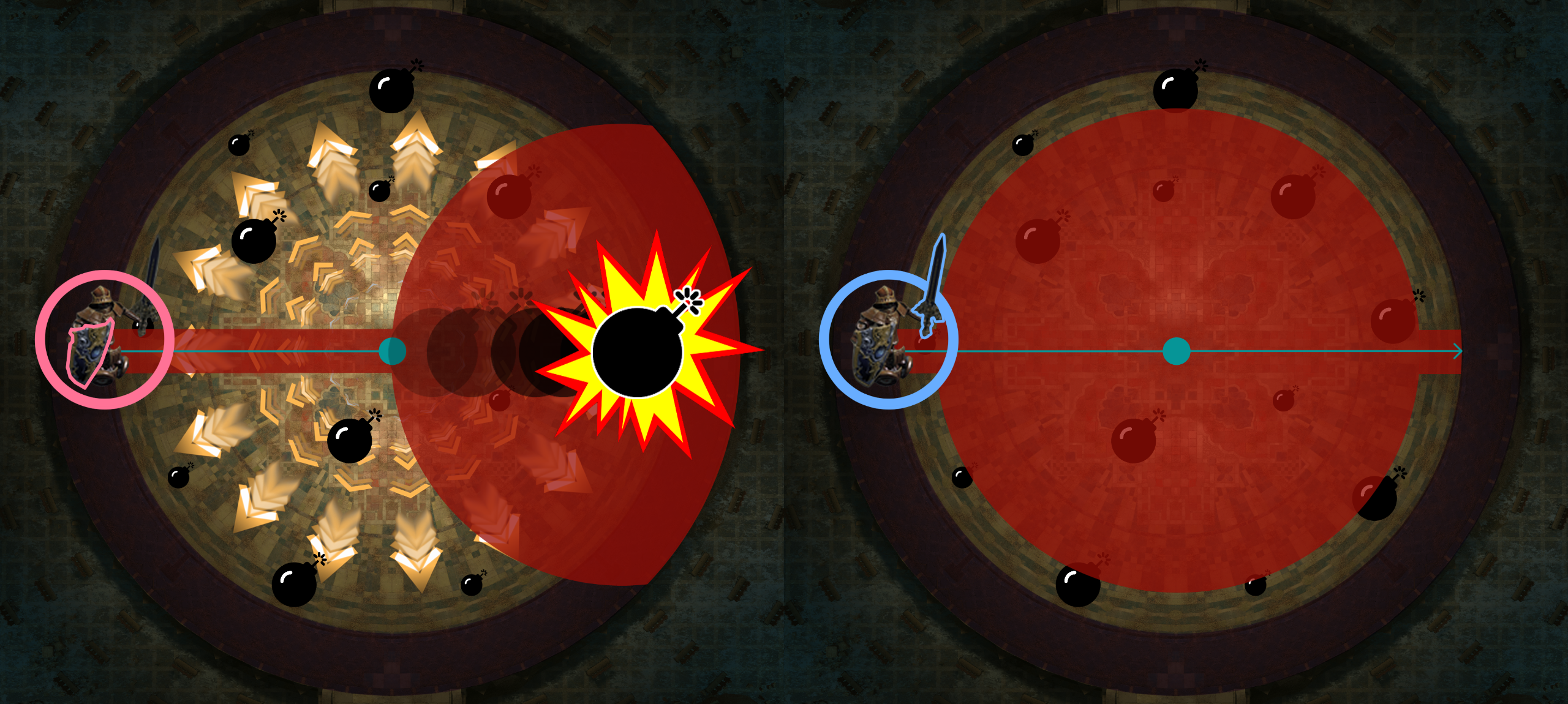 Posture du Bouclier + Épée